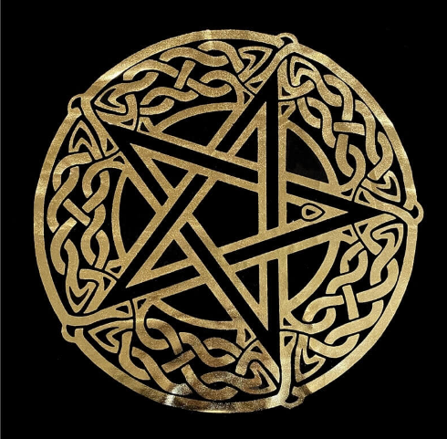 Velvet Pentagram Tarot Cloth