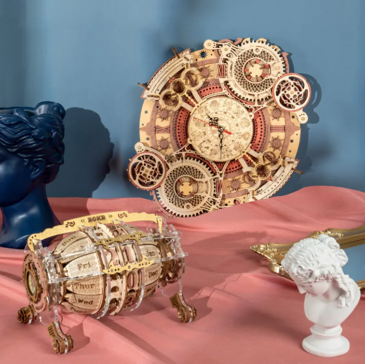 Functional Calendar Clock Puzzle Kit
