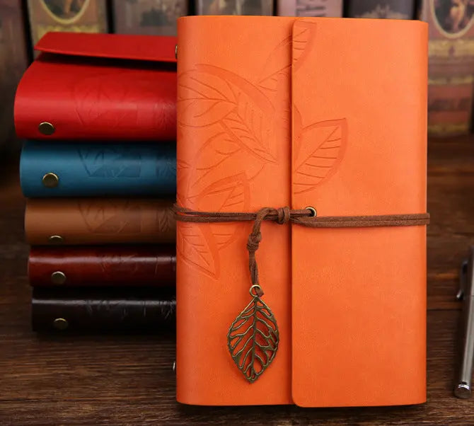 Premium Customizable Leather Travel Journal | Refillable Loose-Leaf Kraft Notebook Anakha H. Nyx