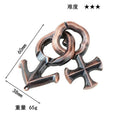 Premium Cast Metal Brain Teaser Puzzles Anakha H. Nyx