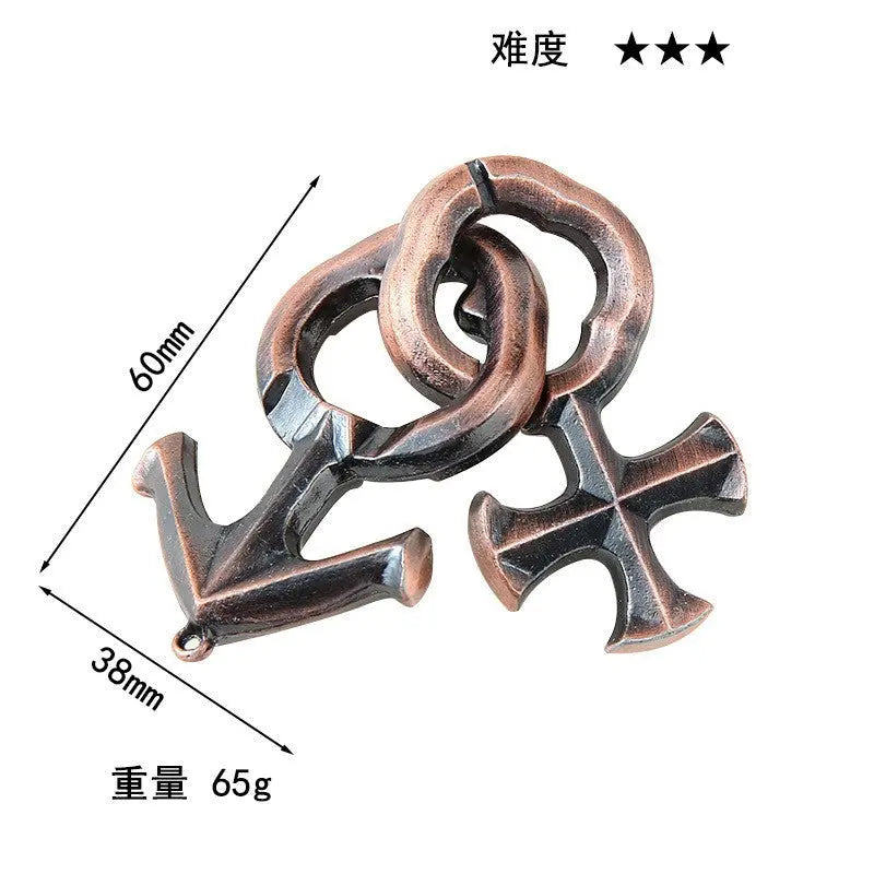 Premium Cast Metal Brain Teaser Puzzles Anakha H. Nyx