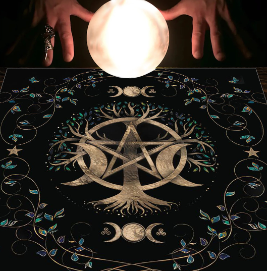 Mystical Zodiac Wheel Tablecloth