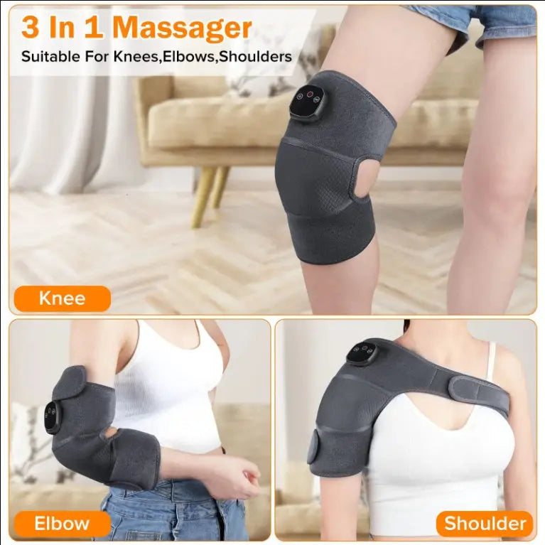 3-in-1 Joint Massager | Heated Far-Infrared Vibration Brace Wrap Anakha H. Nyx