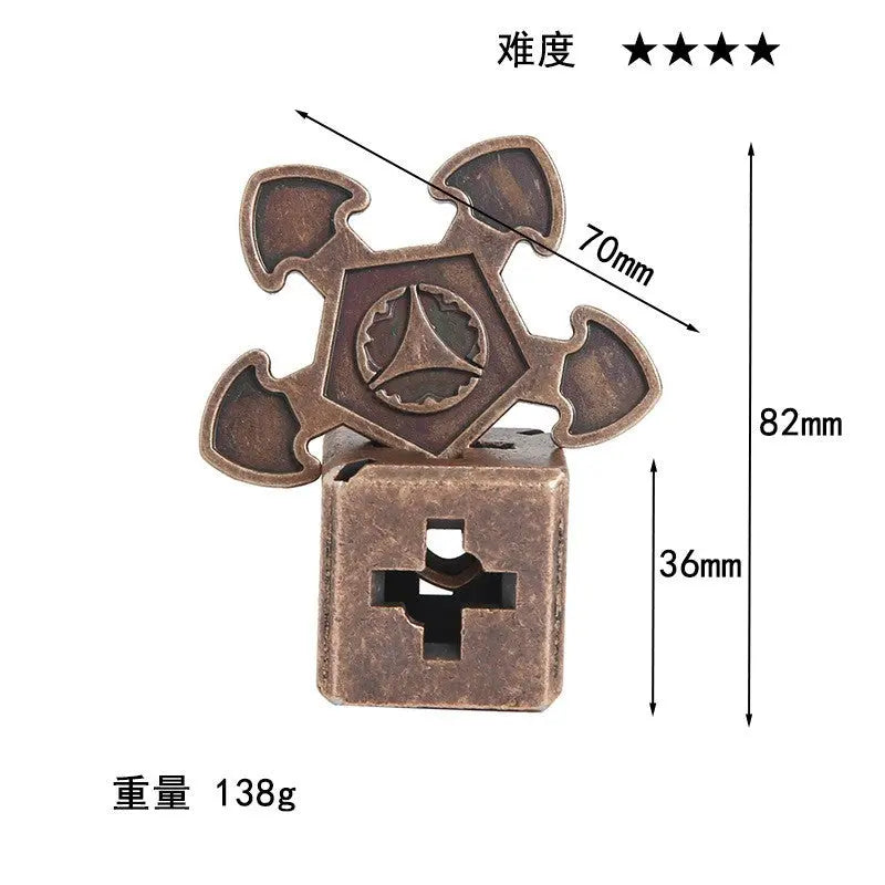 Challenge Your Spatial Reasoning w/ Cast Metal Puzzles Anakha H. Nyx