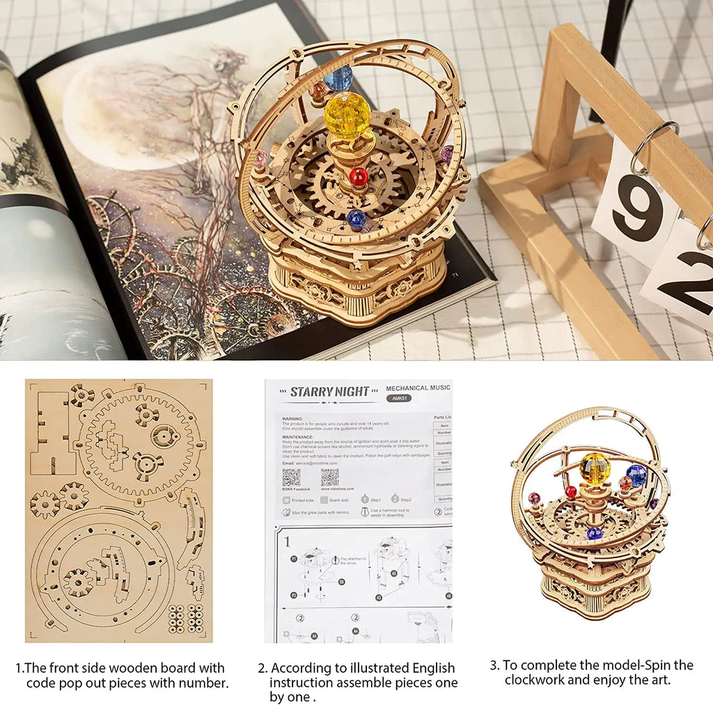 Rotatable 3D Wooden Model Kit Anakha H. Nyx