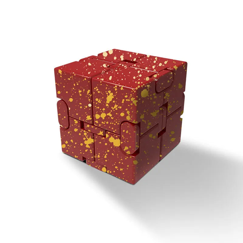 Aluminum Alloy Executive Kinetic Cube: Ergonomic Tactile Focus Tool Anakha H. Nyx