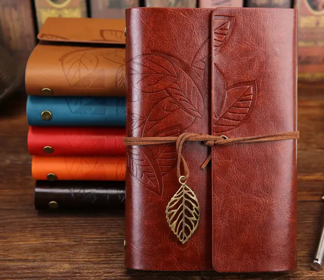 Premium Customizable Leather Travel Journal | Refillable Loose-Leaf Kraft Notebook Anakha H. Nyx