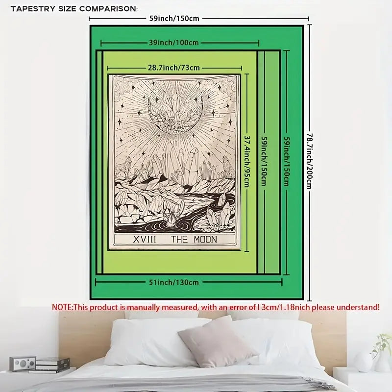 Tarot Moon Print Tapestry