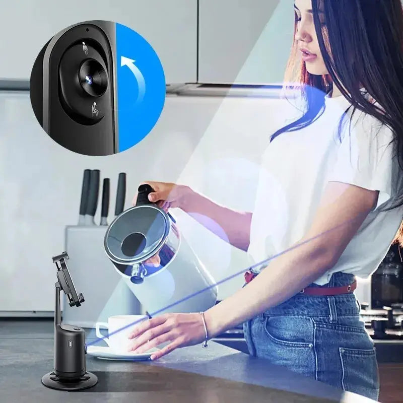 360° Rotating Phone Mount with Gesture Control (No App Needed) Anakha H. Nyx