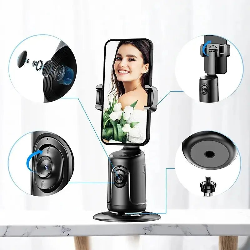 360° Rotating Phone Mount with Gesture Control (No App Needed) Anakha H. Nyx