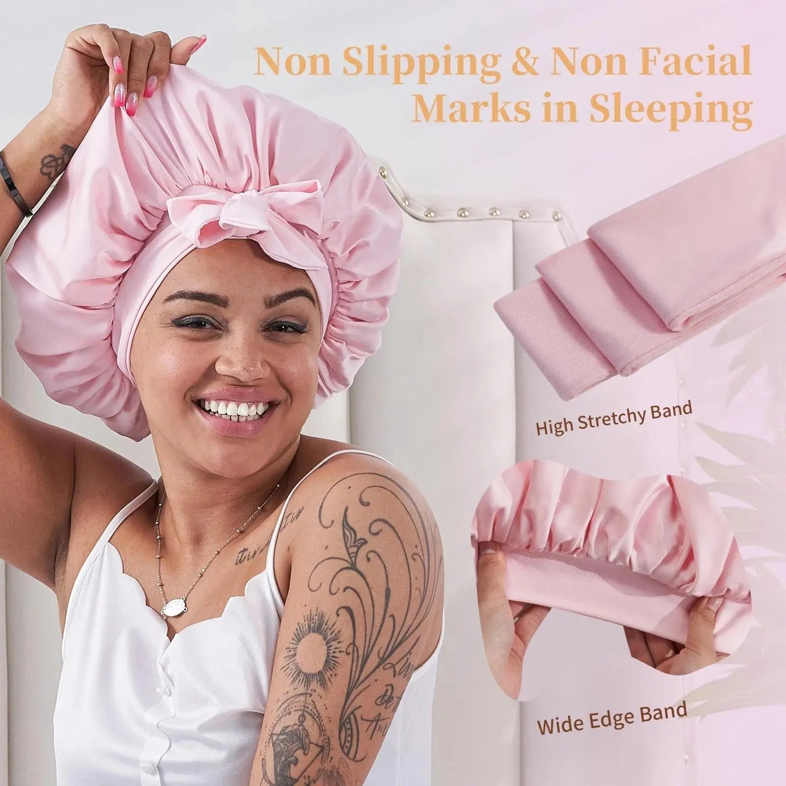 Reversible Silk Satin Bonnet Anakha H. Nyx