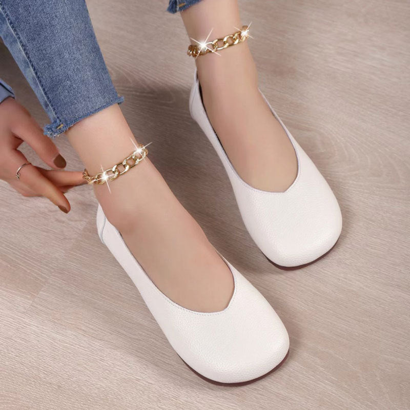 Flat Slip-On Round Toe Shoes