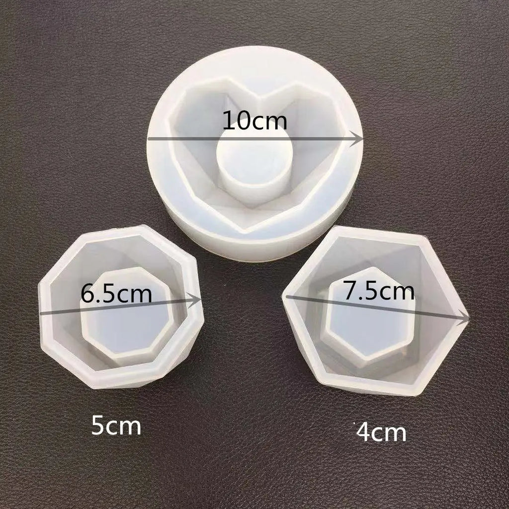 Aromatherapy Candle Soap DIY Resin Mold with Hexagon Planter Anakha H. Nyx