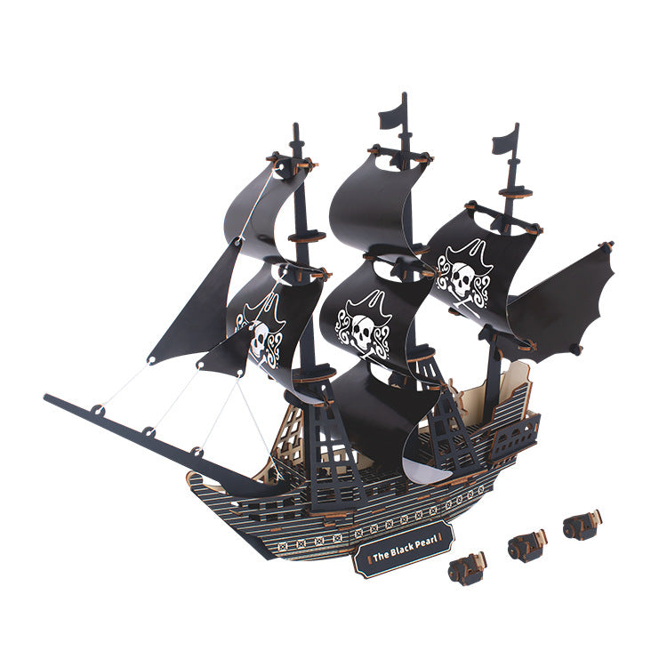 Black Pearl Pirate Ship Model Kit