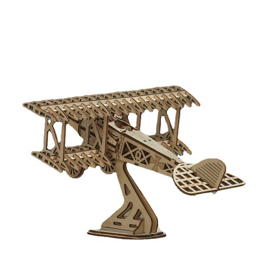 Handmade Wooden Aircraft Puzzle