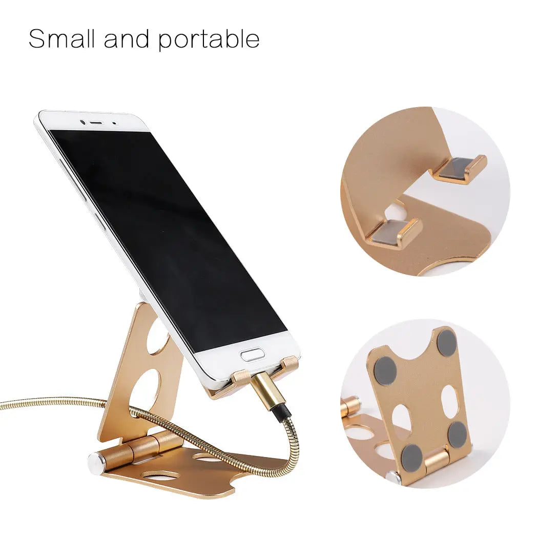 Premium Aluminum Alloy Stand – Foldable Multi-Angle Desktop Mount for Live Streaming Anakha H. Nyx