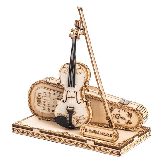 3D Wooden Violin Model Kit