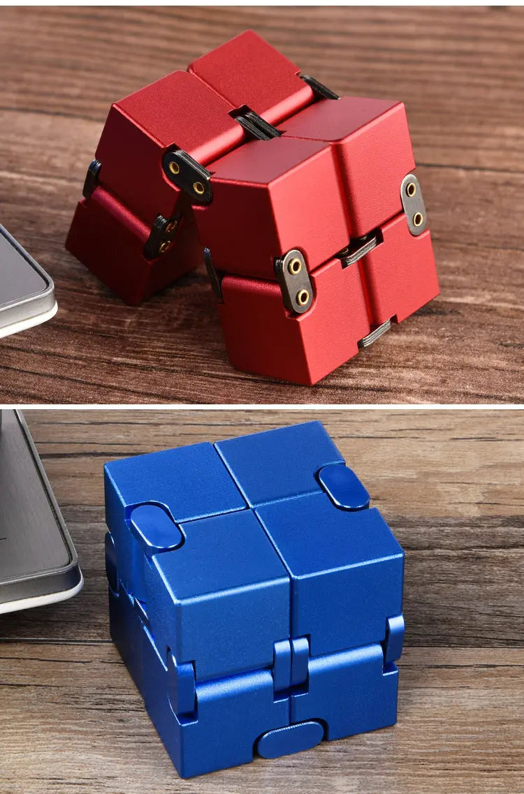 Aluminum Alloy Executive Kinetic Cube: Ergonomic Tactile Focus Tool Anakha H. Nyx