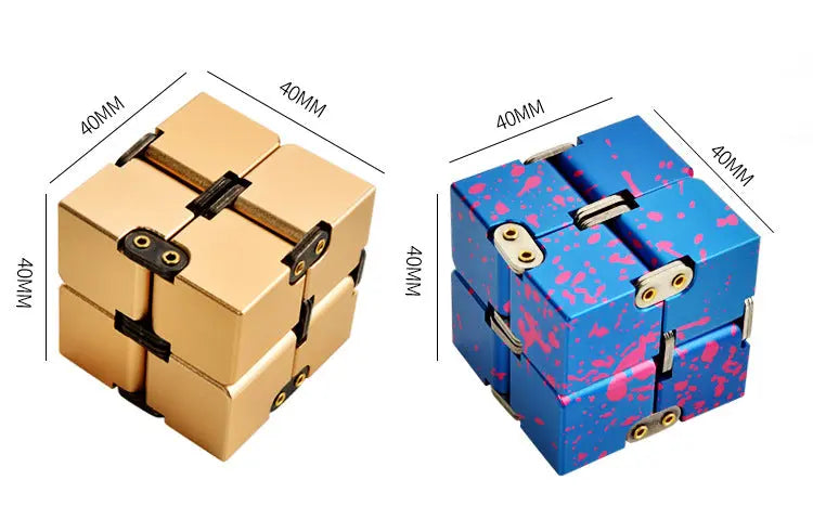 Aluminum Alloy Executive Kinetic Cube: Ergonomic Tactile Focus Tool Anakha H. Nyx
