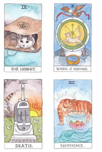Unlock the secrets of the past, purr-esent, & future w/ the Cat Tarot & Guidebook Anakha H. Nyx