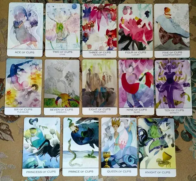 Beautiful Watercolor Tarot by Christine Zillich Anakha H. Nyx