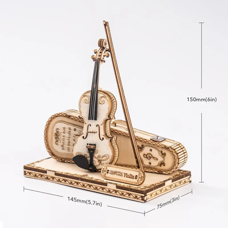 3D Wooden Violin Model Kit Anakha H. Nyx