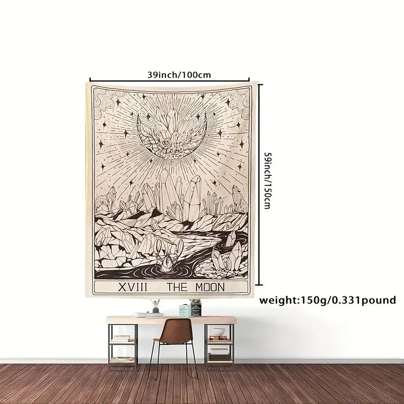 Tarot Moon Print Tapestry