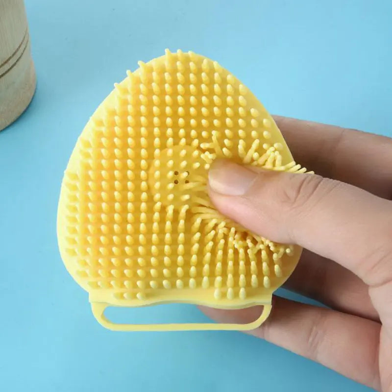 Ergonomic Silicone Pet Bath Brush &amp; Massage Grooming Scrubber Anakha H. Nyx