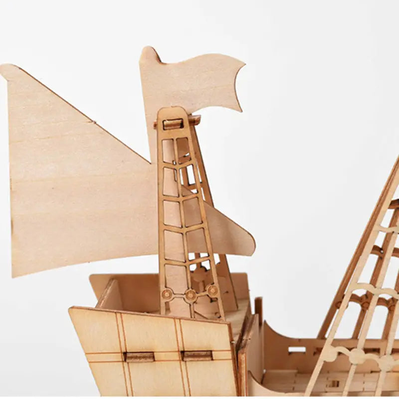 3D Wooden Sailboat Puzzle