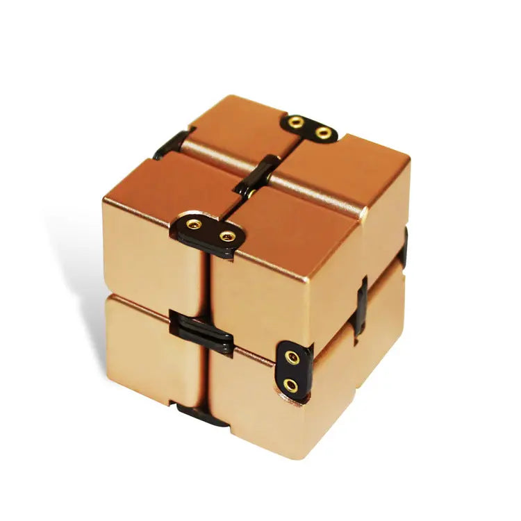 Aluminum Alloy Executive Kinetic Cube: Ergonomic Tactile Focus Tool Anakha H. Nyx