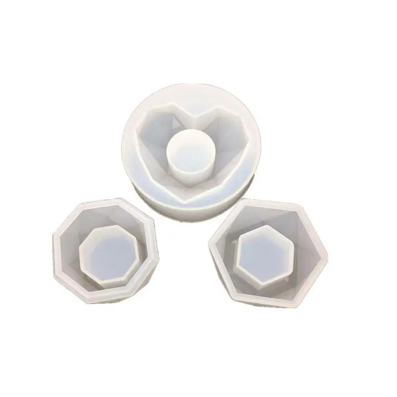 Aromatherapy Candle Soap DIY Resin Mold with Hexagon Planter Anakha H. Nyx