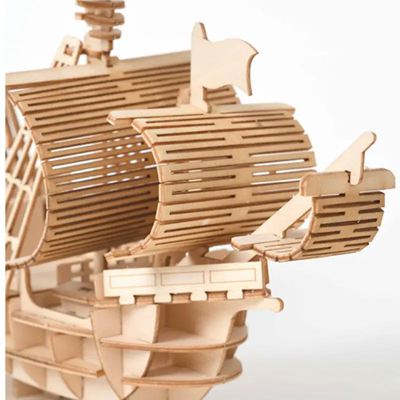 3D Wooden Sailboat Puzzle