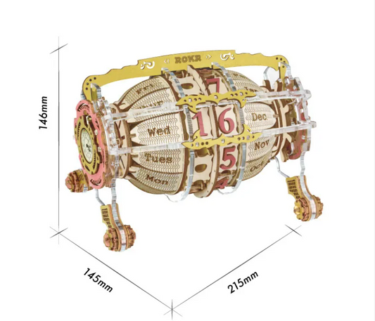Functional Calendar Clock Puzzle Kit