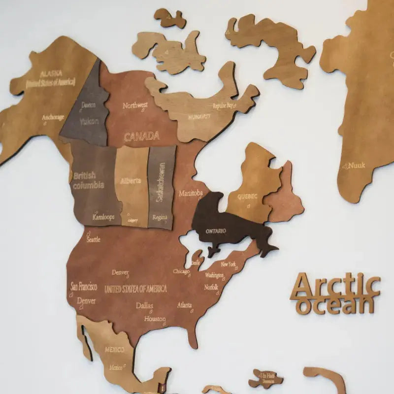 3D World Map Size 250X150cm Anakha H. Nyx