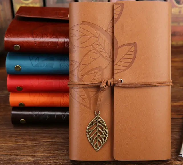 Premium Customizable Leather Travel Journal | Refillable Loose-Leaf Kraft Notebook Anakha H. Nyx