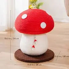 Mushroom Cat Scratching Post – Durable, Non-Scratch Sisal Cat Tree Anakha H. Nyx