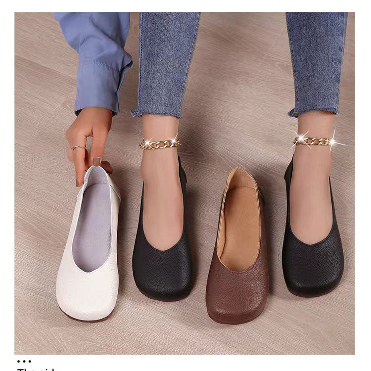Flat Slip-On Round Toe Shoes