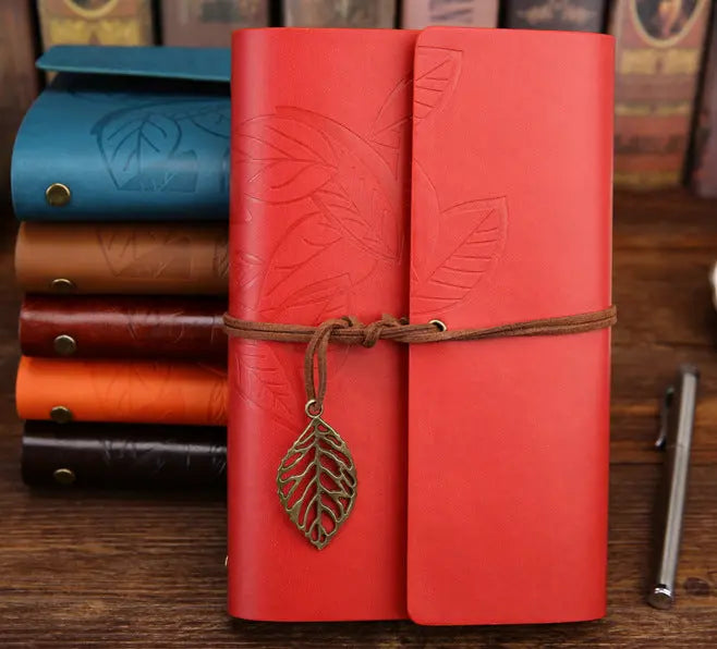 Premium Customizable Leather Travel Journal | Refillable Loose-Leaf Kraft Notebook Anakha H. Nyx