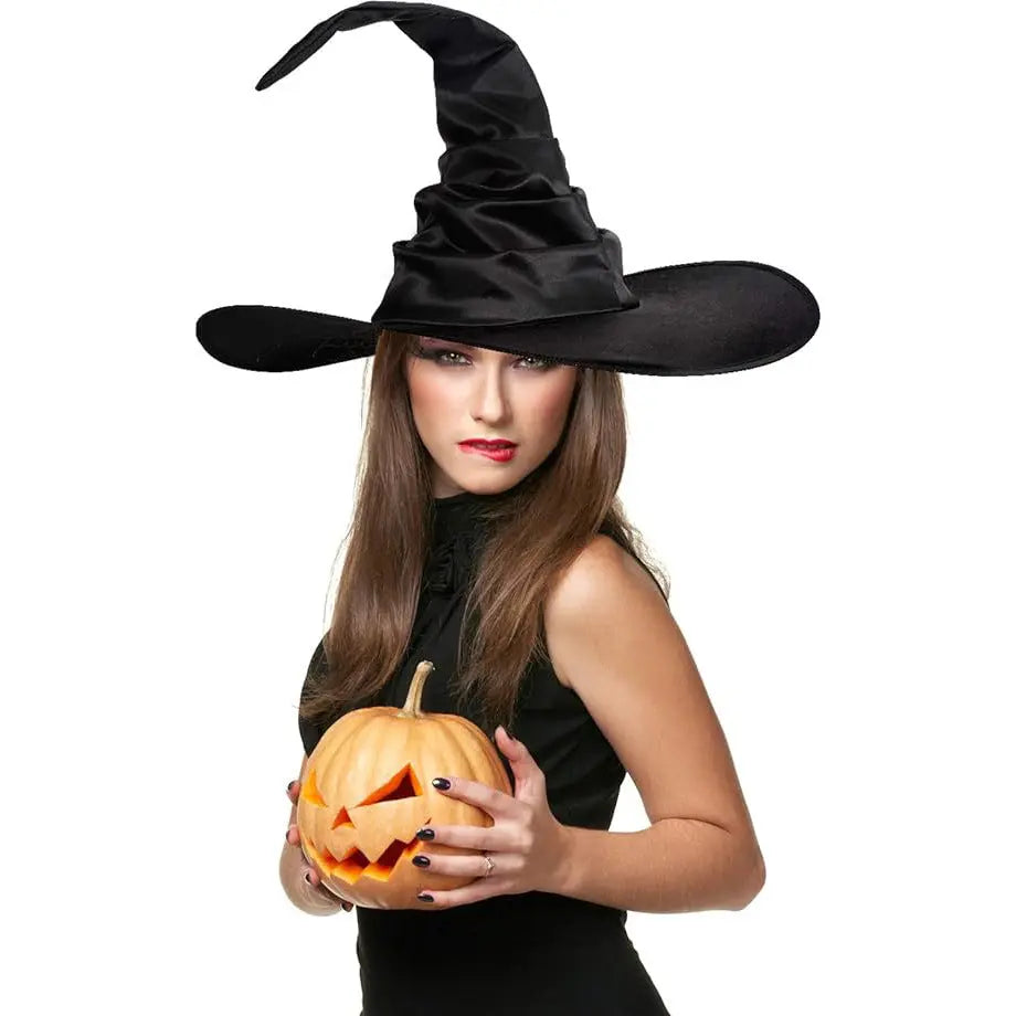 Premium Pleated Witch Hat | Deluxe COS Halloween Performance Costume Props Anakha H. Nyx