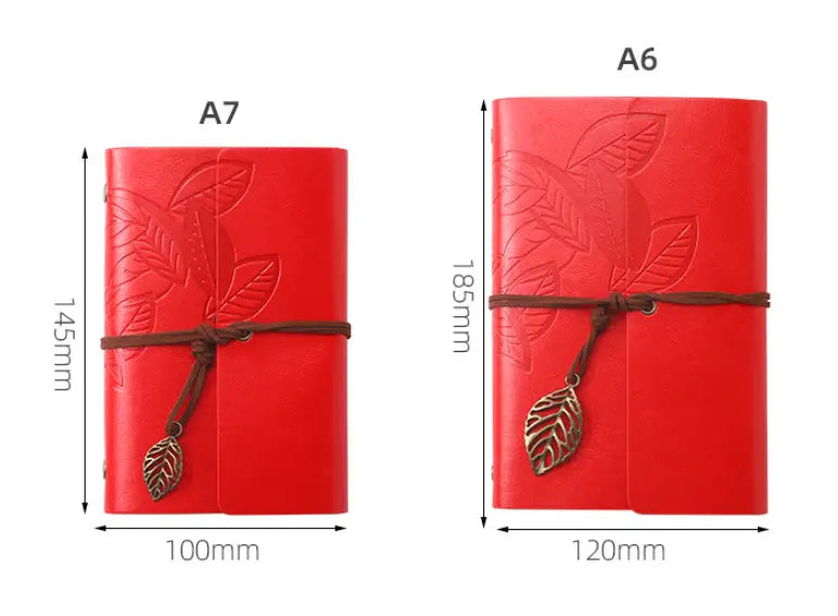 Premium Customizable Leather Travel Journal | Refillable Loose-Leaf Kraft Notebook Anakha H. Nyx