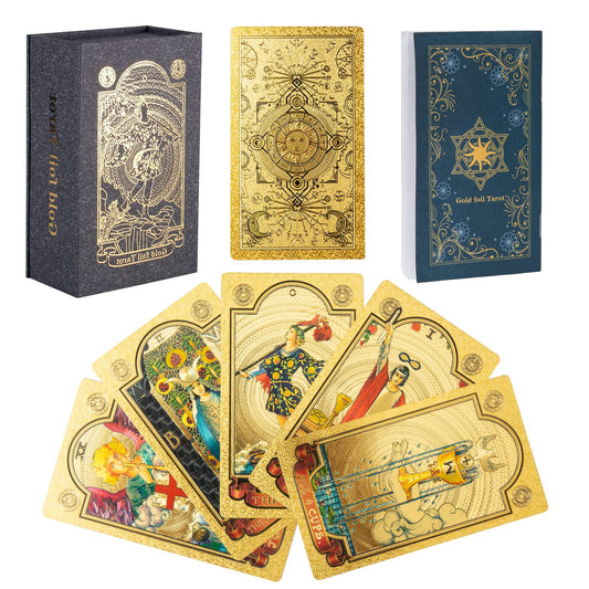 Luxury Gold Sun Tarot Deck