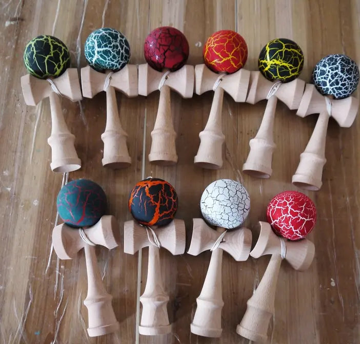 Premium Wooden Kendama – Durable Beech Wood Cup & Ball Game Anakha H. Nyx